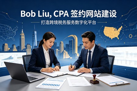 Bob Liu, CPA 正式签约网站建设项目,打造跨境税务服务数字化展示平台